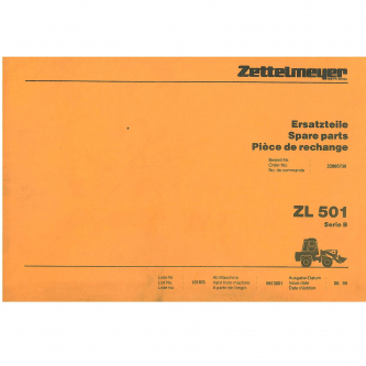 Parts catalog Zettelmeyer ZL 501